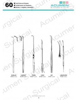Tonsil Knives and Dissector