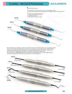 Curettes McCall & Periotomes 103