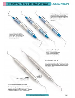 Periodontal Files & Surgical Curettes 105