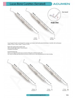 Lucas Bone Curettes Serrated 113