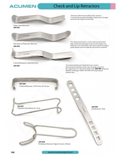 Check & Lip Retractors 182