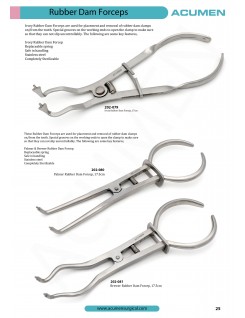 Rubber Dam Forceps 25