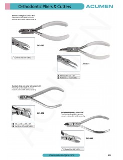 Orthodontic Pliers & Cutters 83