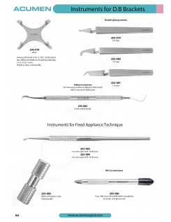 Instruments for D.B Brackets 94