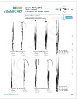 Dressing & Tissue Forceps 21