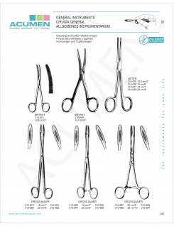 Dressing & Cotton Swab Forceps 47