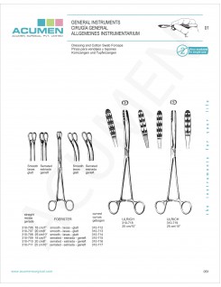 Dressing & Cotton Swab Forceps 51