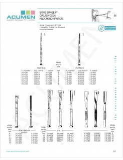 Bone Chisels & Gouges 111