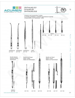 Chalazion and Lacymal Sac Curettes 177