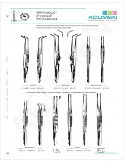 Strabismus and Advancement Forceps 182 