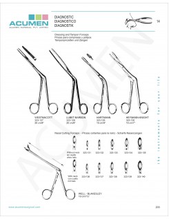 Dressing and Tampon Forceps 203