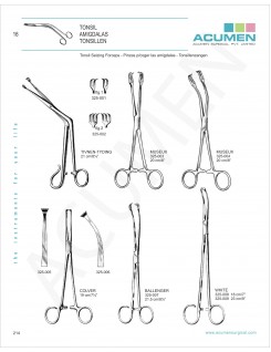 Tonsil Seizing Forceps 214