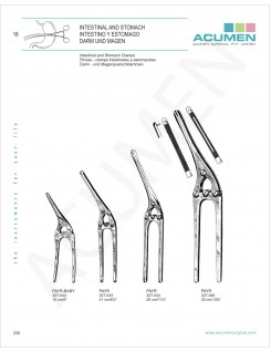 Intestinal and Stomach Clamps 230