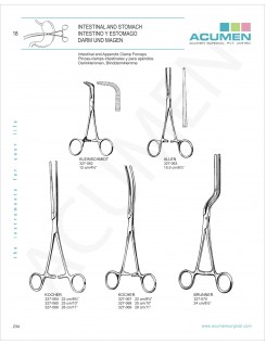 Intestinal and Appendix Clamps Forceps 234