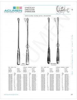 Uterine Curettes 257